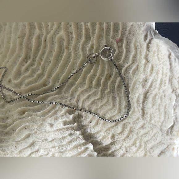 Stunning 925 Italian Sterling Silver Genuine Black Grey Pearl wDiamonds Necklace - Picture 4 of 13